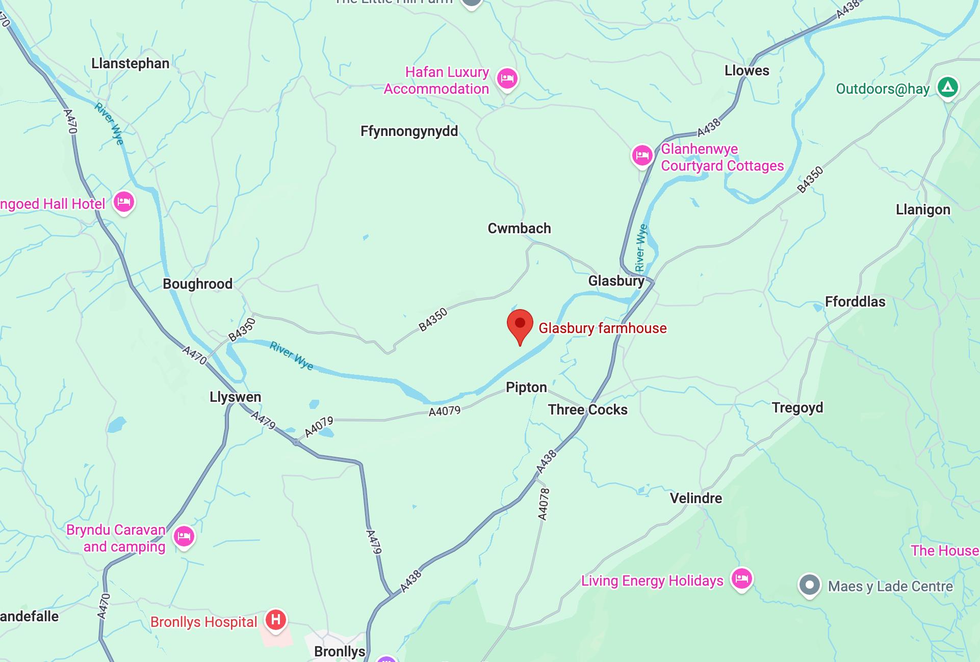 Map of River Cottage